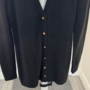 White House Black Market Classic Black Cardigan